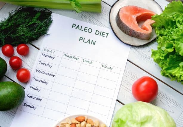 paleo diet plan chart